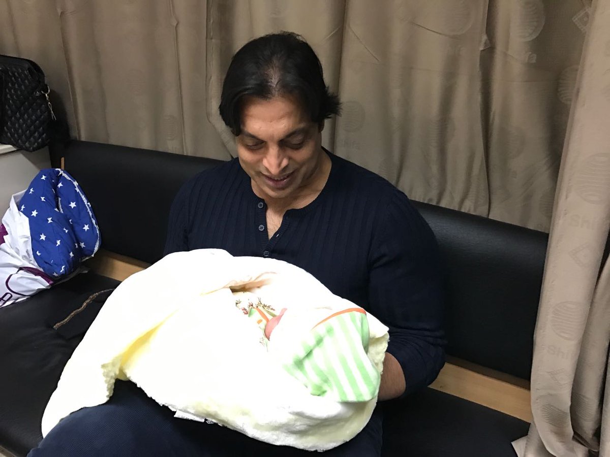 Fast Bowler & Style Icon Shoaib Akhtar Blessed with Baby Boy